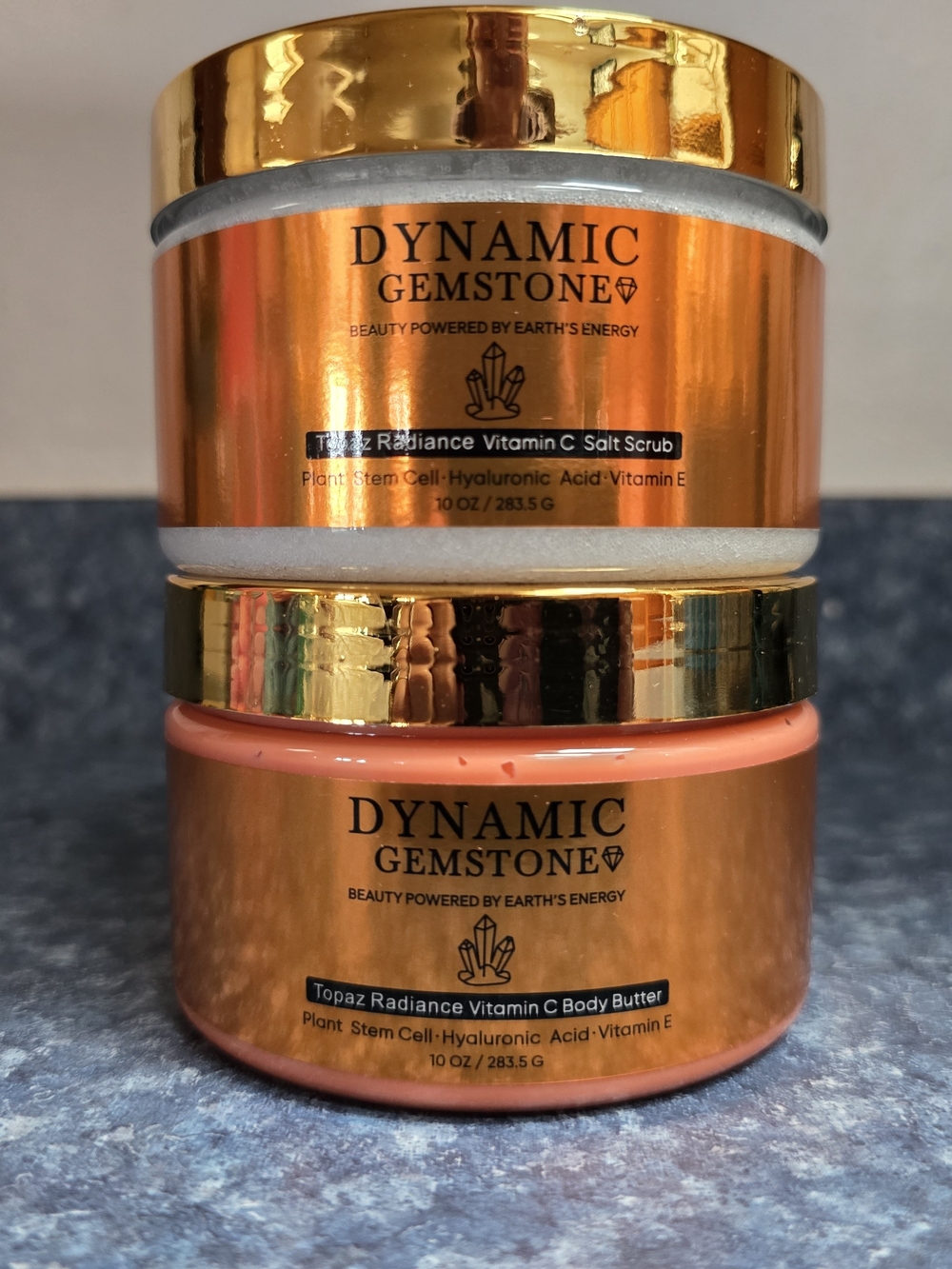 BUNDLE: Dynamic Gemstone Topaz Radiance Vitamin C Body Scrub and Body Butter Set